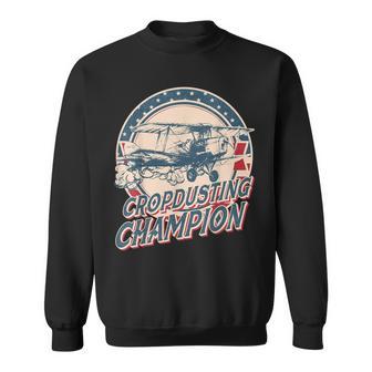 Cropdusting Champion Duster Plane Vintage Sweatshirt - Monsterry UK