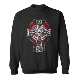 Cross Celtic Vintage Norse Tribal Sweatshirt - Monsterry AU