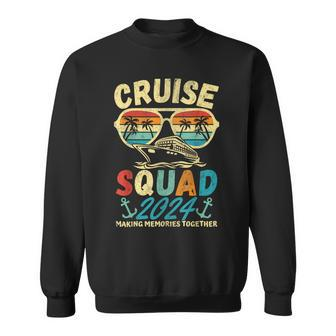 Cruise Squad 2024 Summer Vacation Group Family Trip Vintage Sweatshirt | Mazezy