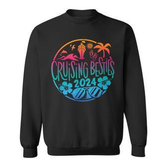 Cruising Besties 2024 Friends Vacation Cruise Sweatshirt - Thegiftio