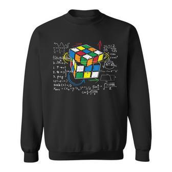 Cube Magique Avec Équations Mathématiques Retro Nerdy Rubik Sweater e - Cadeauxyz