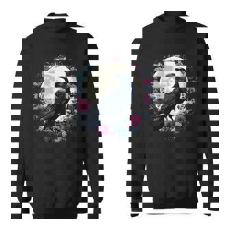 Cuervo Entre Flores Con Luna Camisa de entrenamiento - Regaloses