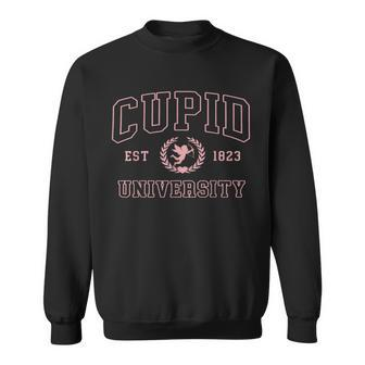 Cupid University Est 1829 Valentine CollegeValentine Vibes Sweatshirt - Monsterry DE