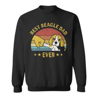 Cute Best Beagle Dad Ever Retro Vintage Puppy Lover Sweatshirt | Mazezy CA