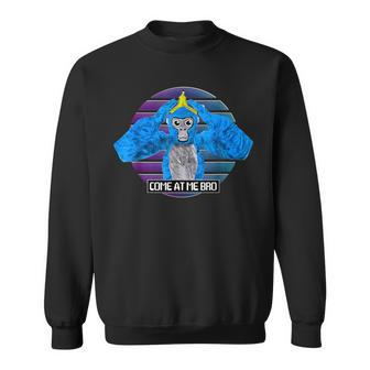 Cute Come At Me Bro Gorilla Gamer Monke Tag Vr Sweatshirt - Monsterry