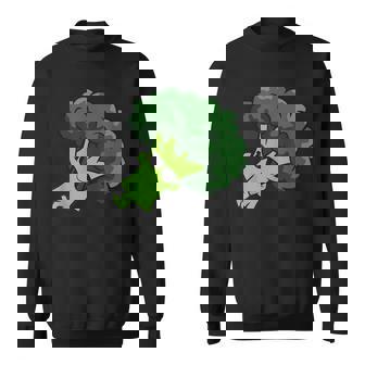 Cute Broccoli Fruit Relaxing Lazy Broccoli Sweatshirt - Thegiftio UK