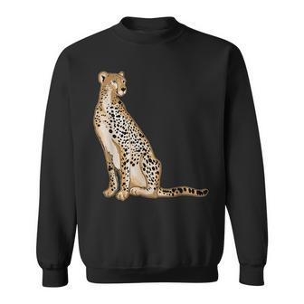 Cute Cheetah Lover Illustration Wild Cat Love Sweatshirt - Monsterry AU
