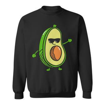 Cute Dancing Avocado Guacamole Avocado Graphics Sweatshirt - Monsterry UK