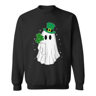Cute Ghost Lucky St Patrick's Day Costume Boujee Boo-Jee Sweatshirt - Seseable