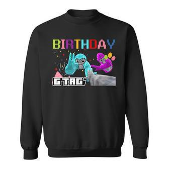 Cute Gorilla Game Birthday Decorations Monke Tag Vr Gamer Sweatshirt - Monsterry AU