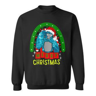 Cute Gorilla Monke Tag Vr Gamer Holidays Christmas Day Sweatshirt - Thegiftio UK