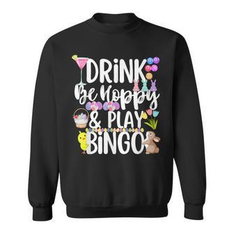 Cute Hoppy Easter Bingo Drinking Group Matching Sweatshirt | Mazezy UK