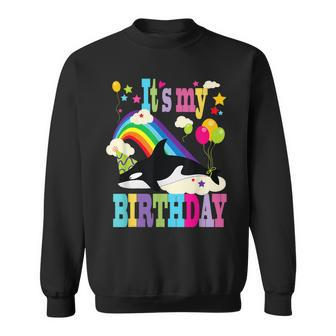 Cute It’S My Birthday Orca Lovers & Killer Whale Lovers Sweatshirt - Monsterry DE
