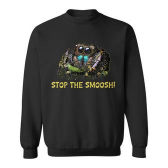Cute Jumping Spider Stop The Smoosh Fuzzy Pet Spooder Sweatshirt - Thegiftio UK