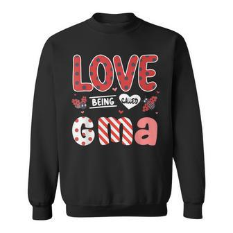 Cute I Love Being Called Gma Ladybug Happy Valentines Day Sweatshirt - Monsterry DE