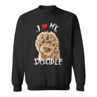 Cute I Love My Goldendoodle Golden Doodle Sweatshirt - Seseable