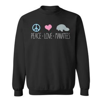 Cute Mana Peace Love Mana Chubby Sea Cow Sweatshirt - Monsterry