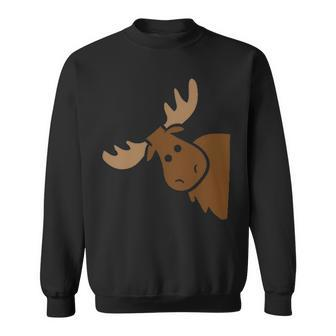 Cute Moose Elk Deer Alaska Moose Sweatshirt | Mazezy