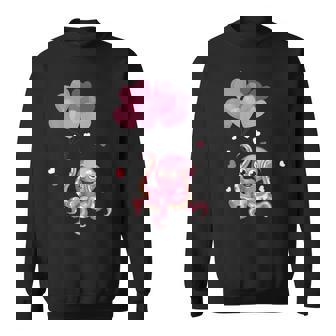 Cute Octopus Hearts Valentine's Day V-Day Valentines Sweatshirt | Mazezy