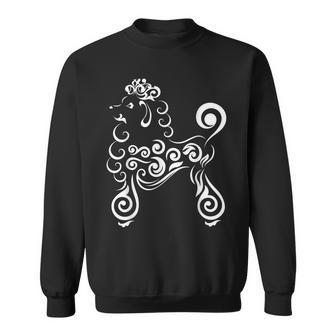 Cute Poodle Lace Artistic Pattern Sweatshirt - Monsterry DE