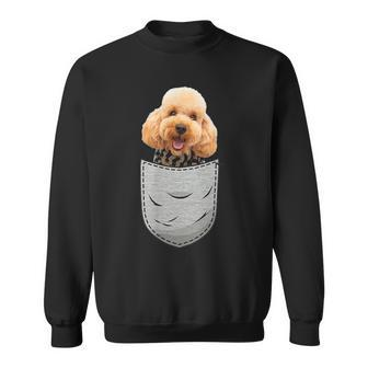 Cute Poodle Pudelhund Caniche Dog Lovers And Pocket Owner Sweatshirt - Monsterry
