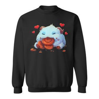 Cute Tongue League Poro Essen Sweatshirt - Geschenkecke