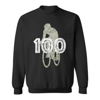 Cycling 100 Miles For The Cyclist That Rides A Bike Sweatshirt - Monsterry DE