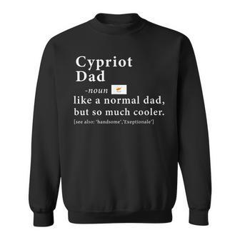 Cypriot Dad Definition Fathers Day Flag Sweatshirt - Monsterry