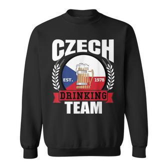 Czech Drinking Team Republic Flag Beer Party Idea Sweatshirt - Monsterry UK