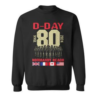 D Day Normandy Landings 80Th Anniversary 1944 2024 Sweatshirt - Thegiftio UK