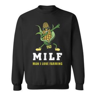 Dabbing Corn Cob Farmer Man I Love Farming Sweatshirt | Mazezy