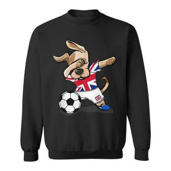 Dabbing Dog United Kingdom Soccer Fans Jersey Uk Football Sweatshirt - Thegiftio UK