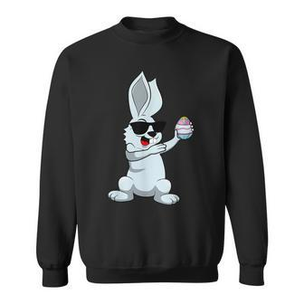 Dabbing Easter Bunny Easter Dab Dance Easter Bunny Sweatshirt - Seseable