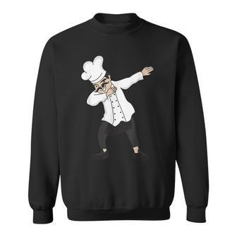 Dabbing Koch Chef Pizza Baker Chef With Chef's Hat Sweatshirt - Seseable