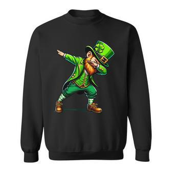 Dabbing Leprechaun St Patrick's Day Irish Sweatshirt - Seseable