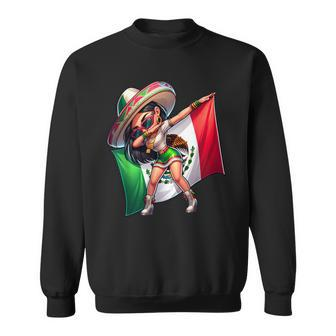 Dabbing Mexican Woman Sweatshirt | Mazezy