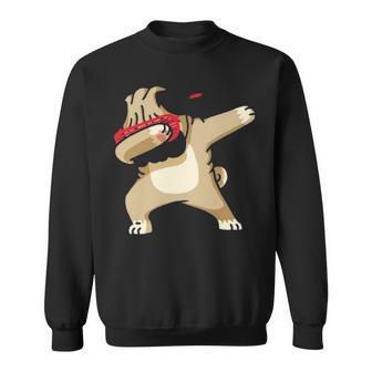 Dabbing Pug Dog Dab Dance Puppy Sweatshirt | Mazezy