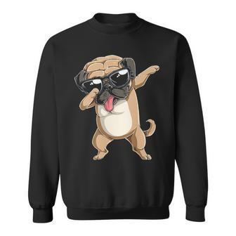Dabbing Pug Dog Lover Kids Boys Girls Dab Dance Sweatshirt | Mazezy