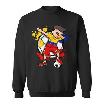 Dabbing Soccer Boy Venezuela Football Lovers Jersey Sport Sweatshirt - Monsterry DE