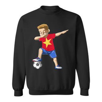 Dabbing Soccer Boy Vietnam Jersey Vietnamese Sweatshirt - Monsterry AU