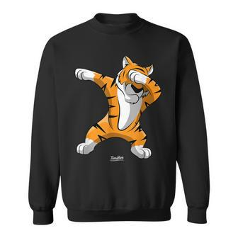 Dabbing Tiger Dab Tiger Safari Tiger Animal Sweatshirt - Seseable