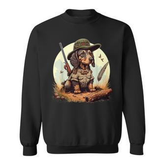 Dachshund Hunter On Dachshund Game Hunting Sweatshirt - Geschenkecke