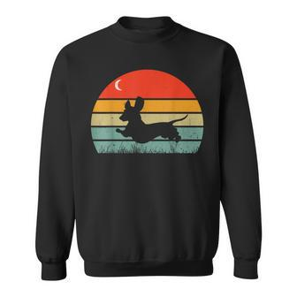 Dachshund Wiener Dog Sunset Retro Vintage Dog Lovers Sweatshirt - Monsterry CA
