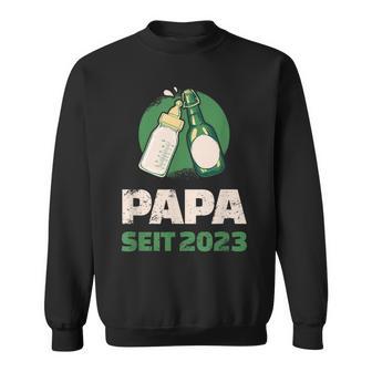 Dad Since 2023 Werdender Papa Bier Milk Sweatshirt - Geschenkecke