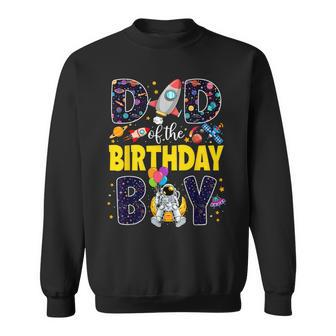 Dad 2Nd Outer Space Father Family Matching Outfit Party Sweatshirt | Mazezy