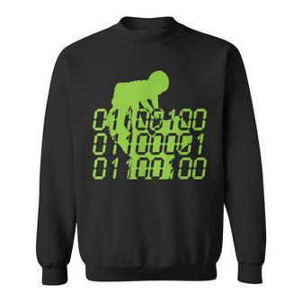 Dad In Binary Code Father's Day Sweatshirt - Monsterry CA