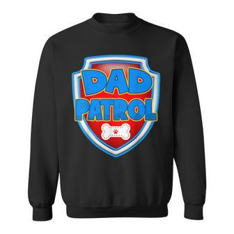 Dad Of The Birthday Boy Dog Paw Family Party Decorations Sweatshirt - Monsterry