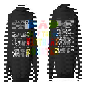 Dad Of The Birthday Monster Alien Kid B-Day Party Sweatshirt - Monsterry