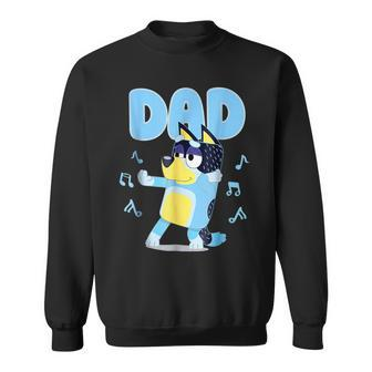 Dad Dog Cartoon Dog Lovers Family Matching Birthday Party Sweatshirt - Monsterry