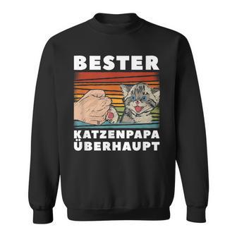 Dad Father's Day Bester Katzenpapa Sweatshirt - Geschenkecke